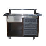 Luxirous Wine and Liquor Trolley With Cabinet