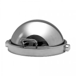 Electric Built-in Round Visible Roll Top Chafing Dish With Double Food Pans