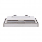 Electric Built-in Oblong Visible Chafing Dish With Single Perforated Food Pan