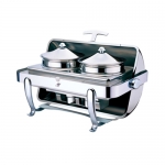 Rectangle Roll Top Soup Station With Stainless Steel Legs