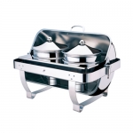Rectangle 3 Point Roll Top Soup Station With Stainless Steel Legs