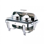 Rectangle Classic Model Roll Top Soup Station With Stainless Steel Legs