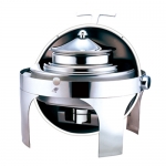 Round L Model Roll Top Soup Station With Stainless Steel Legs
