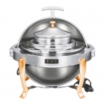 Round Soup Station With Gilt legs & Temperature Control