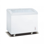 338L Curve Type Glass Door Static Cooling Chest Freezer