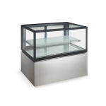 0.9m Floor Stainless Steel Standing 2 Layers Refrigerated Deli Case