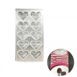 25# Chocolate Mold Heart PC