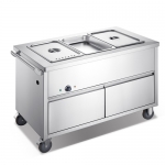 Hot Bain Marie 3 GN1/1 Trolley