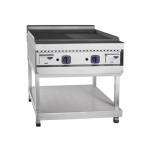 900 Series Gas Fry Top with Under Shelf (1/2 Flat & 1/2 Grooved)
